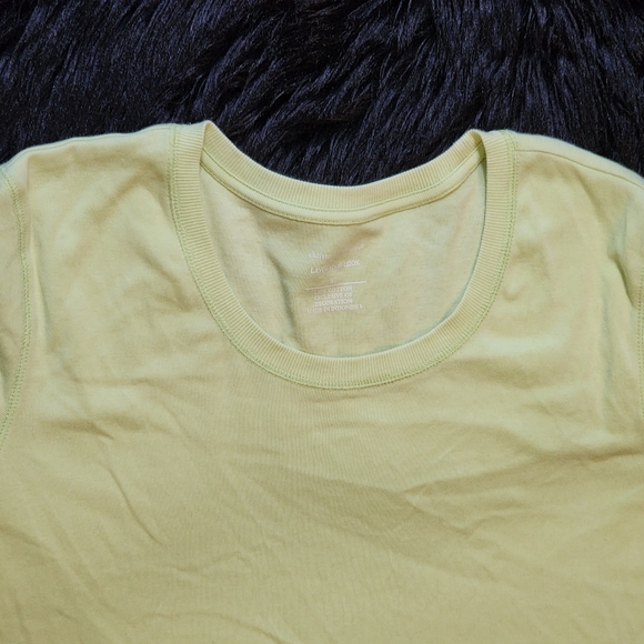 Christopher & Banks Light Lime Green Short Sleeve T-shirt Women's Size XL - Picture 3 of 5